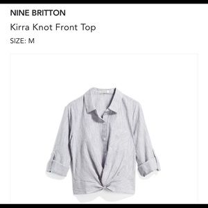 Nine Briton Kira front knot top Size M